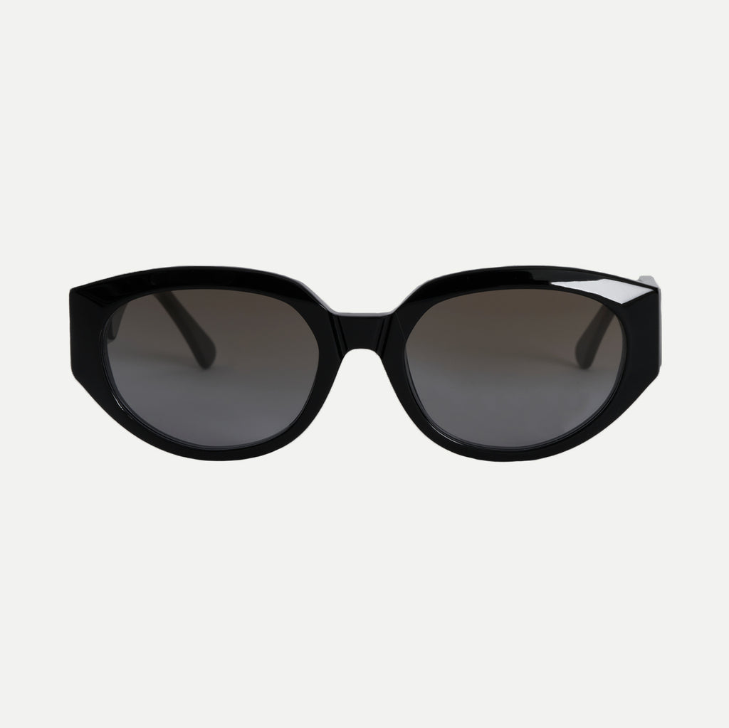Chunky Monogram Cat-Eye Sunglasses, BLACK